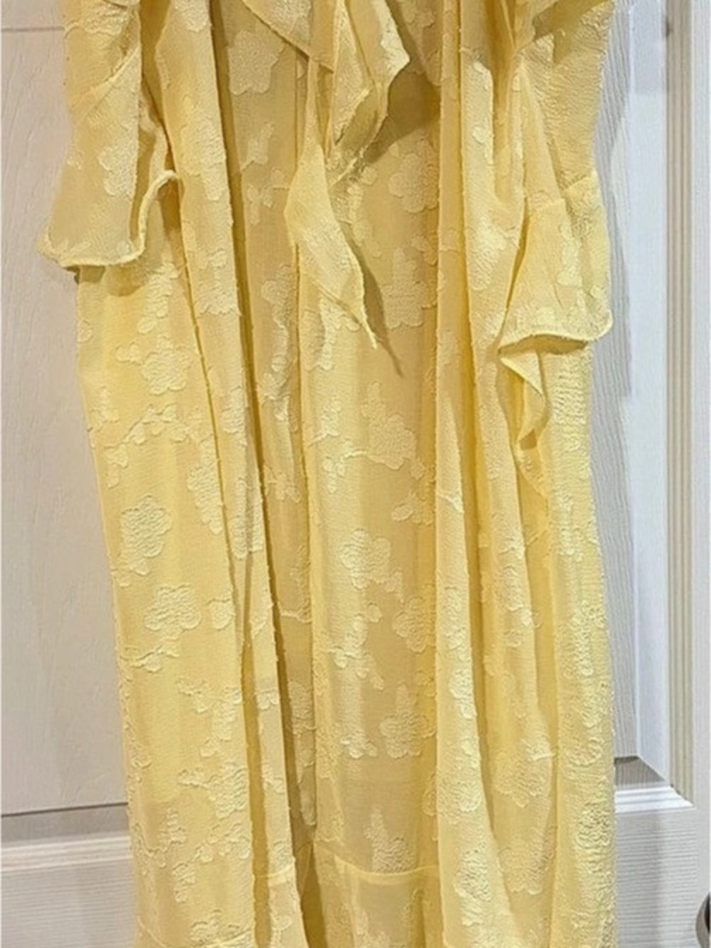 Wild Fable Yellow Ruffle Dress - Picture 2 of 3